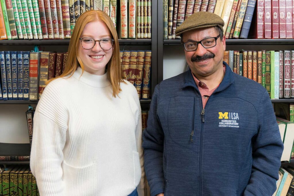 UROP Mentor Samer Ali (right) and Elizabeth Tower Image credit: Sean Carter