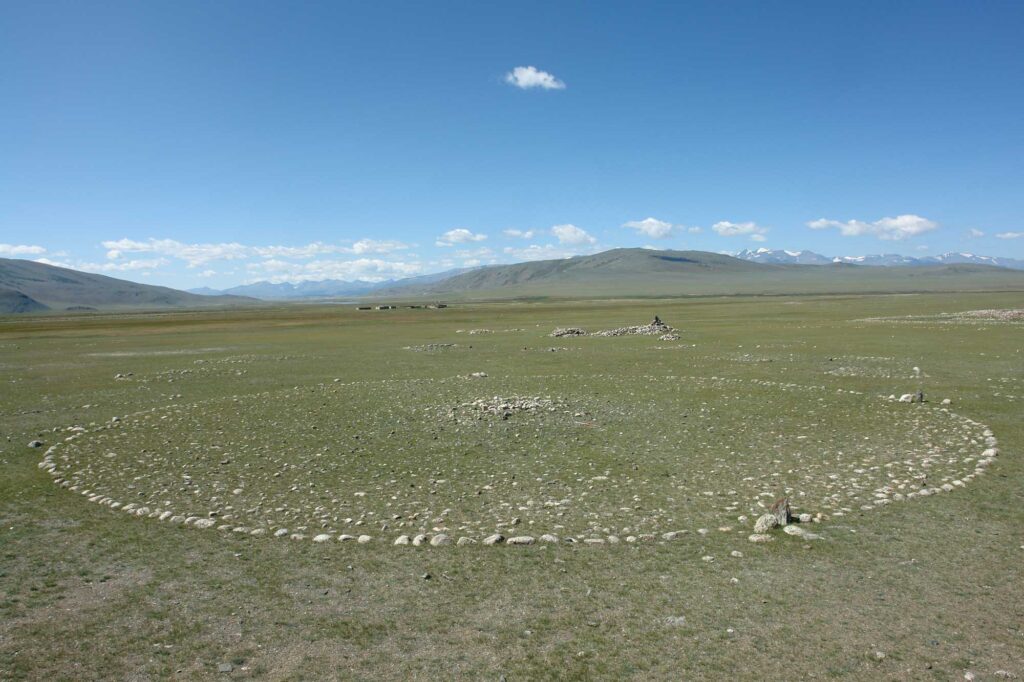 Sagsai burial from the site of Tsagaan Asga in the Altai Mountains of Mongolia. Image credit: Noost Bayarkhuu, University of Science and Technology of China
