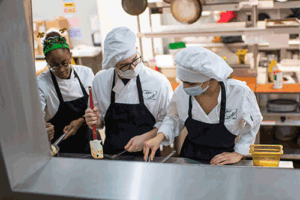 The Bon Appetit Restaurant at the Michael Berry Career Center is real-world culinary arts training for students.