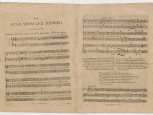 1814 sheet music of the Star-Spangled Banner from the Clements Library