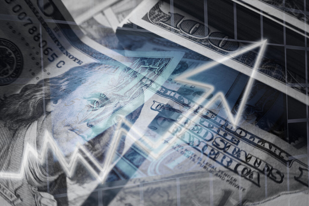 Rising inflation and declining consumer confidence concept image. Image credit: iStock