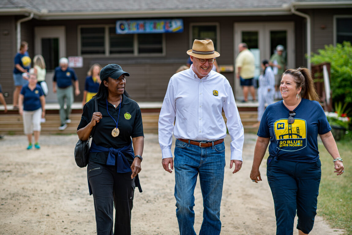 Photo of Regent Kathy White, Timothy Lynch, and Regent Sarah Hubbard