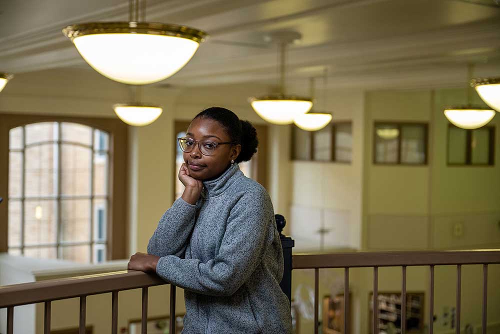 “Because of Miss Pierce, I’m going to college:” Kameilah Mullen. Image credit: Eric Bronson, Michigan Photography