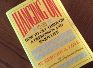 Hanging on book cover