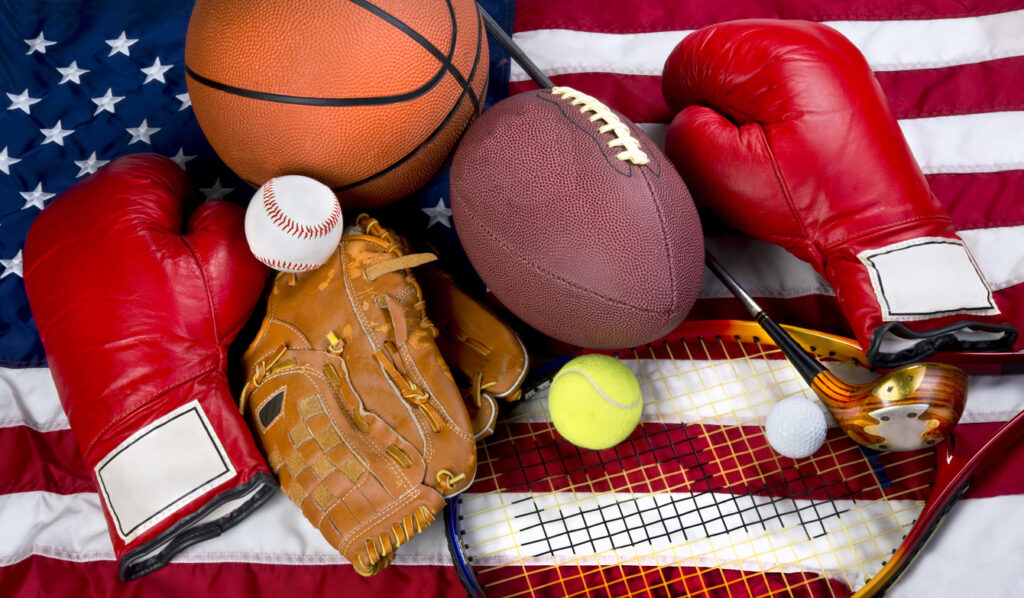 A selection of sports equipment. Image credit: iStock