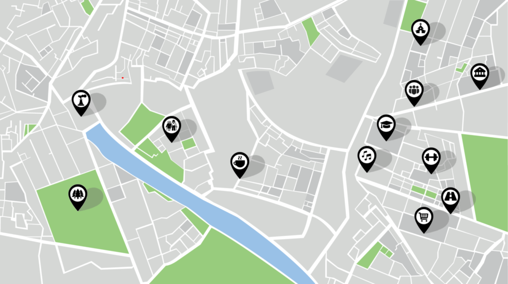 Screenshot of the interactive map tool. Image courtesy: Cognability