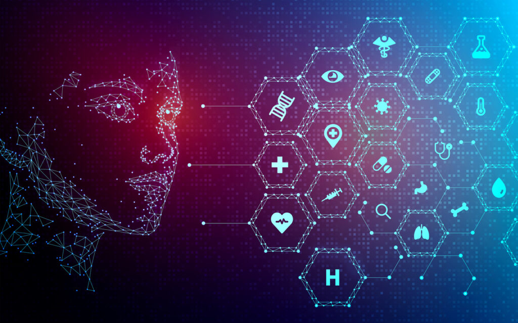 Conceptual illustration of artificial intelligence in healthcare. Image credit: iStock