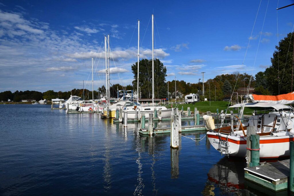 Michigan Sea Grant and the State of Michigan have launched a project to support Michigan small harbors’ efforts to become economically, socially and environmentally sustainable and to equip coastal community leaders with the tools to assess and strengthen their waterfront assets. The project will help communities create and implement a shared vision for their small harbors, like this one in Arcadia, Michigan. Image credit: Todd Marsee, Michigan Sea Grant