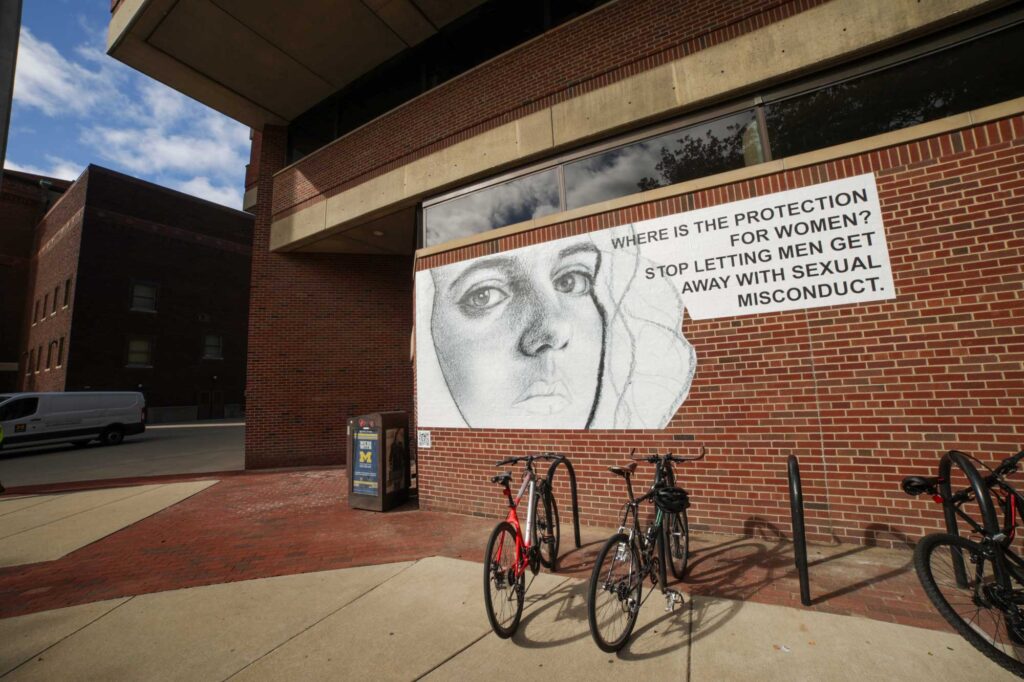 A poster from the exhibit "To Be Heard". Image credit: Jeremy Marble, Michigan News