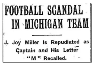 Football scandal headline