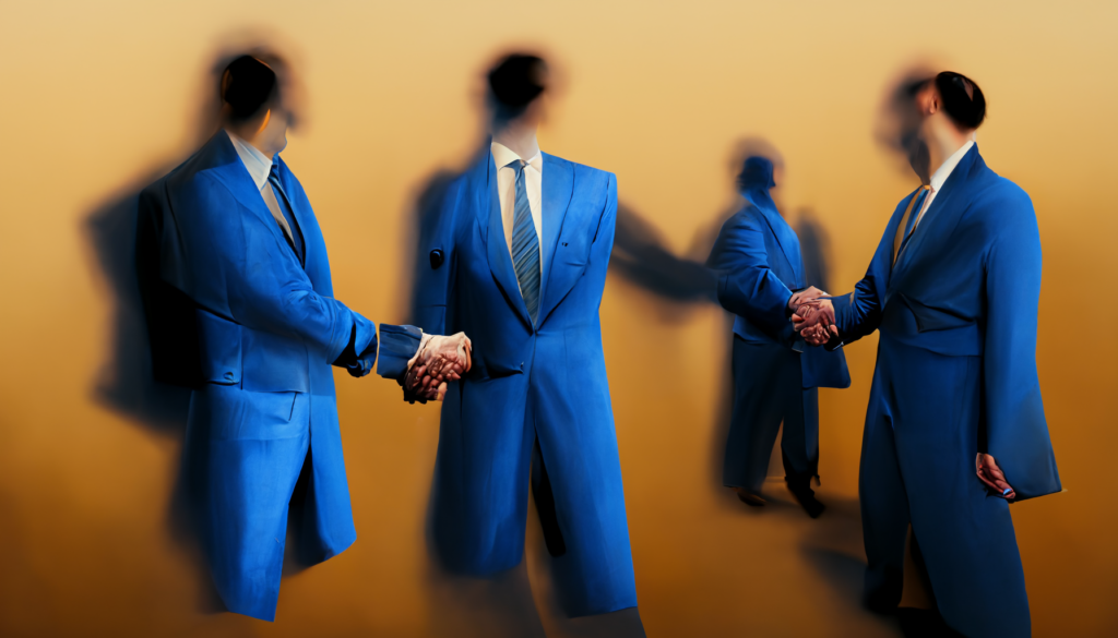 AI-generated image concept of business dealings