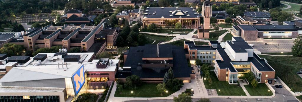 Aerial view of U-M's North Campus. Image courtesy: Michigan Engineering