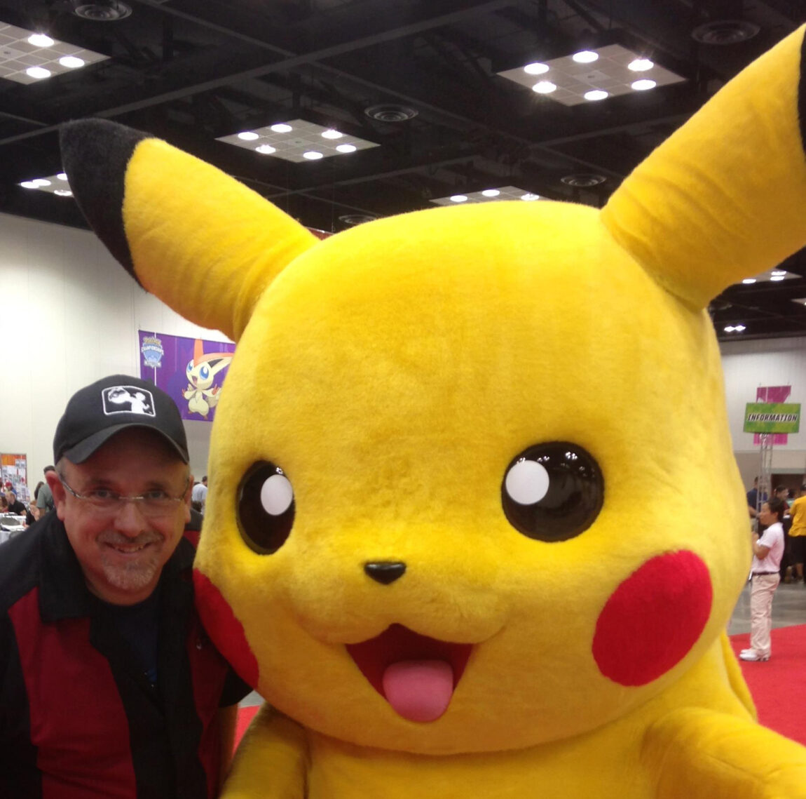 Richard Lindsay, technical director of university productions and lecturer of theatre in the School of Music, Theatre & Dance, discovered Pokémon during the late 1990s and has amassed tens of thousands of Pokémon cards. (Photo courtesy of Richard Lindsay)