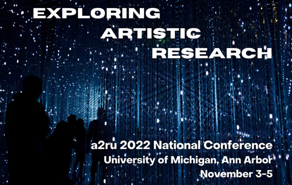 2022 National Conference Flyer: Exploring Artistic Research
