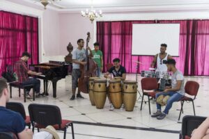 A visit to the Universidad De Les Artes included a performance by Cuban students followed by UM students performing and then a combination of musicians from both countries