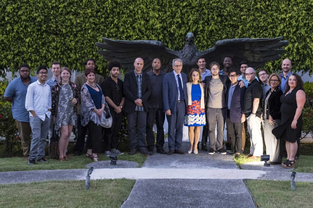 Cuban Ambassador Jeffrey DeLaurentis and his wife Jennifer with the SMTD jazz group