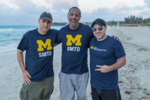 Faculty leaders Michael Gould, Robert Hurst and Jonathan Ovalle in Varadero