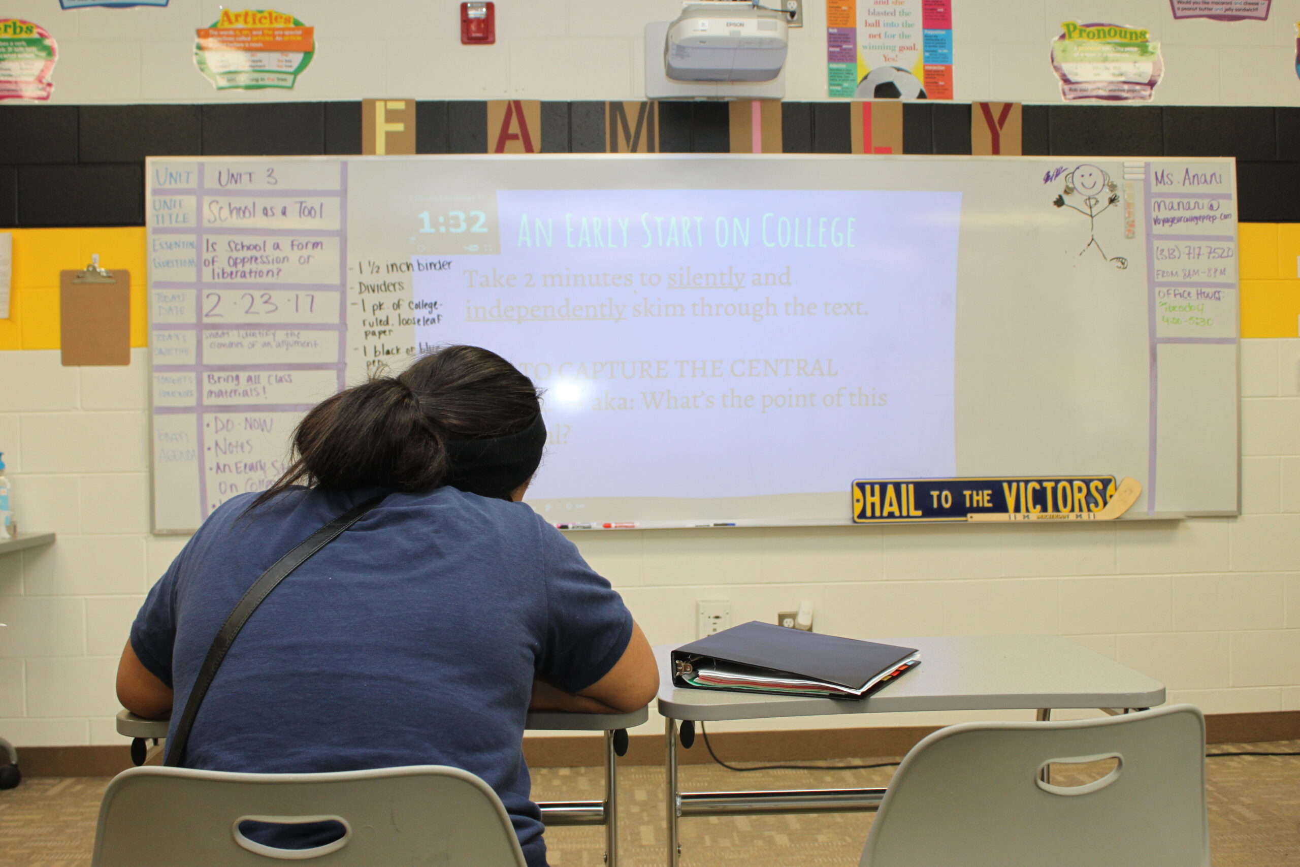 Ready to learn in an M-ARC teacher’s classroom. Image credit: Angela Marocco
