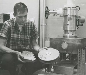 U-M student John Carpenter works with an actual nuclear reactor.