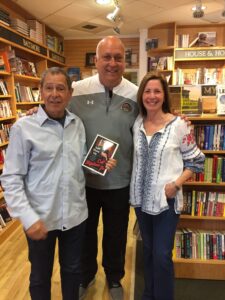 Jim Dale, his weife Ellen Small, and Cal Ripken Jr.
