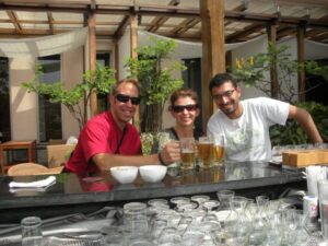 Rene and Matt Greff with Gaurav Sikka (Image Credit: Rene Greff)