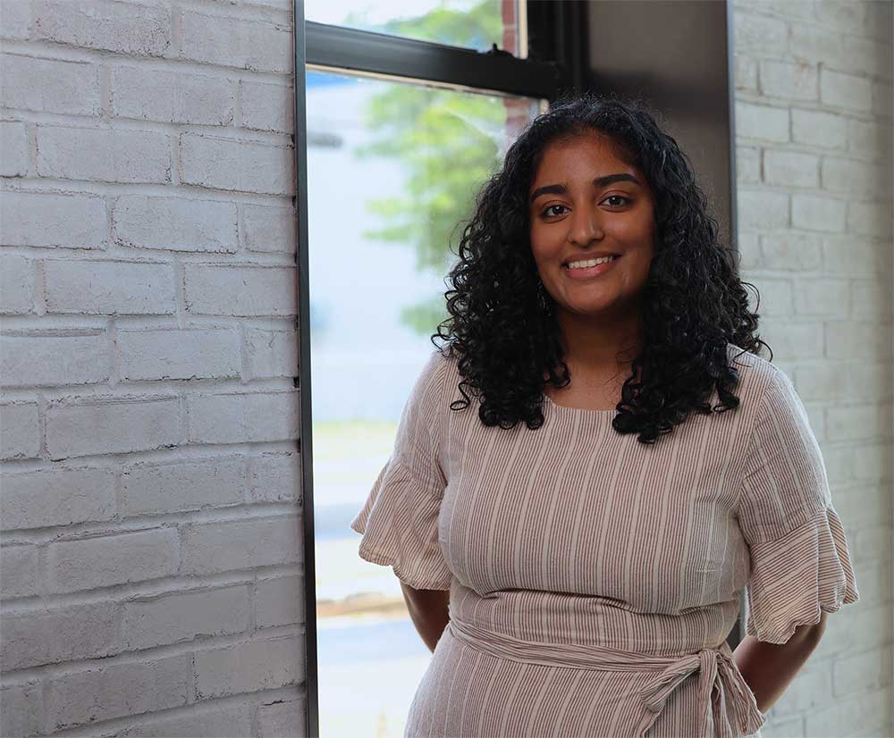 At the Mathison Mathison Architects office during a summer internship in 2022. Image credit: Matt Christie
