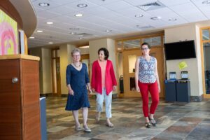 Dr. Sheila Marcus, left, worked with other child and adolescent psychiatrists at Michigan Medicine to launch MC3 in 2012. Image credit: Eric Bronson, Michigan Photography
