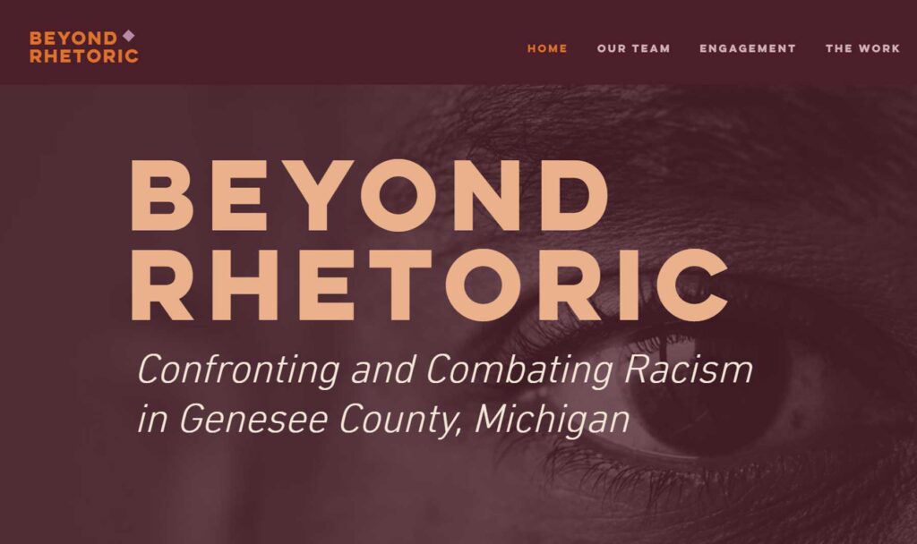 Beyond Rhetoric website screenshot.