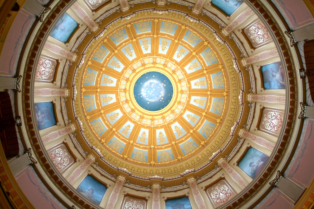 The dome on Michigan's state capitol building. Image credit:
lincolnblues, Flickr.com CC