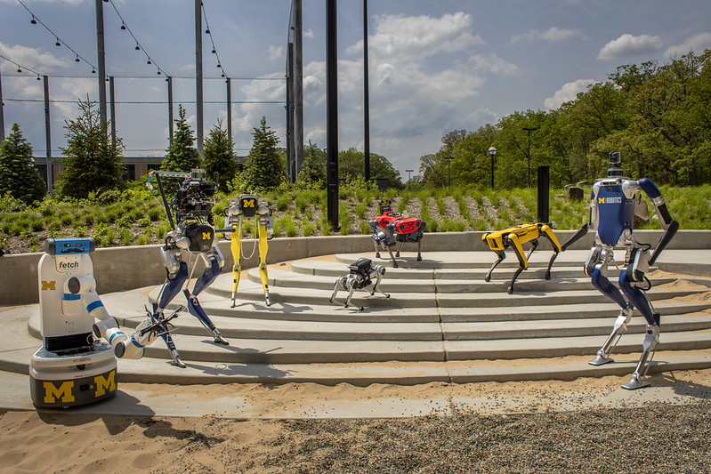 U-M Robot Garden. Image credit: Robert Coelius & Levi Hutmacher