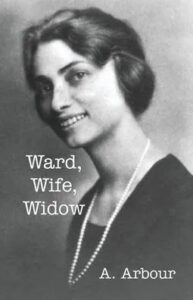 Ward, Wife, Widow book cover with a beautiful black & white photo of Stellanova Osborn. She is smiling, wearing pearls.