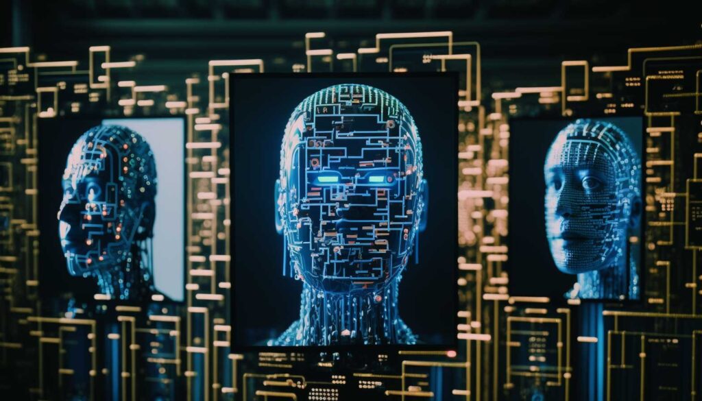 Concept illustration of artificial intelligence. Image credit: Nicole Smith, made with Midjourney