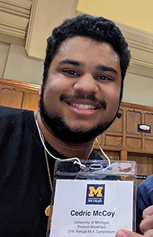 Cedric Preston McCoy, a School of Music, Theatre & Dance senior, said he loves playing, listening to and studying all forms of music.