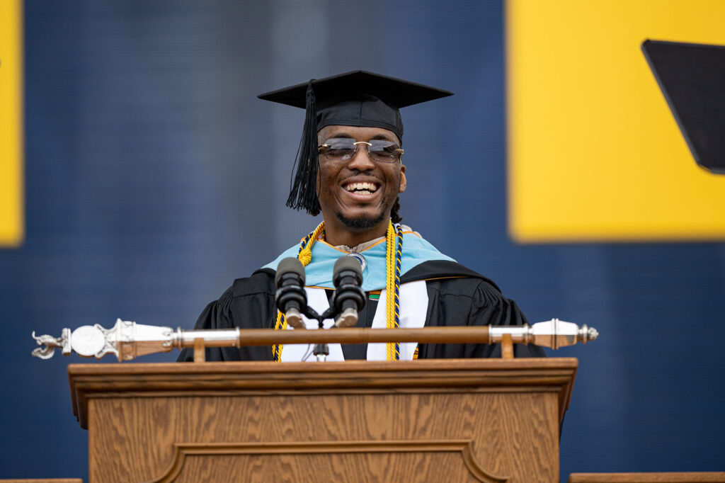 Photo of Byron Brooks speaking