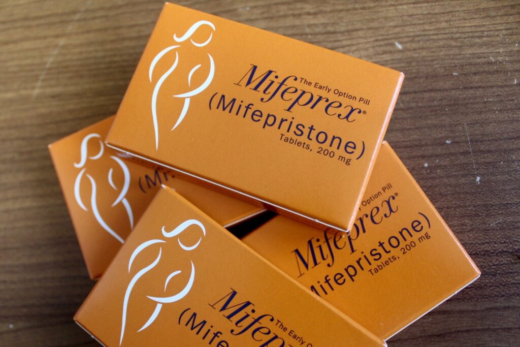 Mifepristone (trade name Korlym or Mifeprex), a common drug used in most medical abortions. Image credit: Robin Marty, Flickr.com, CC by 2.0