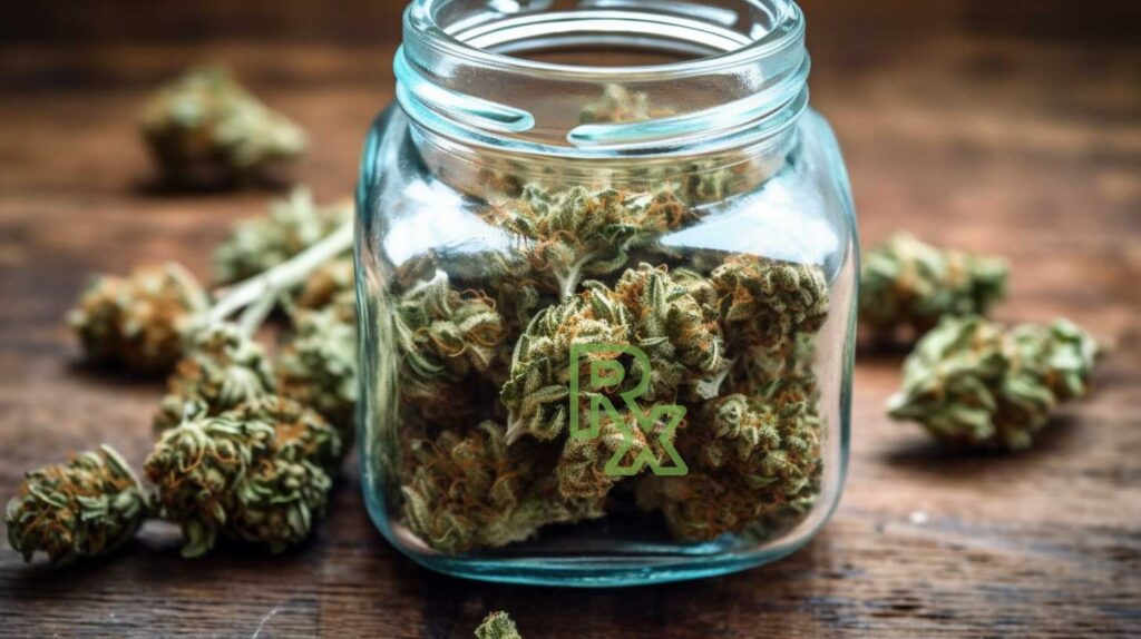 Concept illustration of medical marijuana. Image credit: Nicole Smith, made with Midjourney