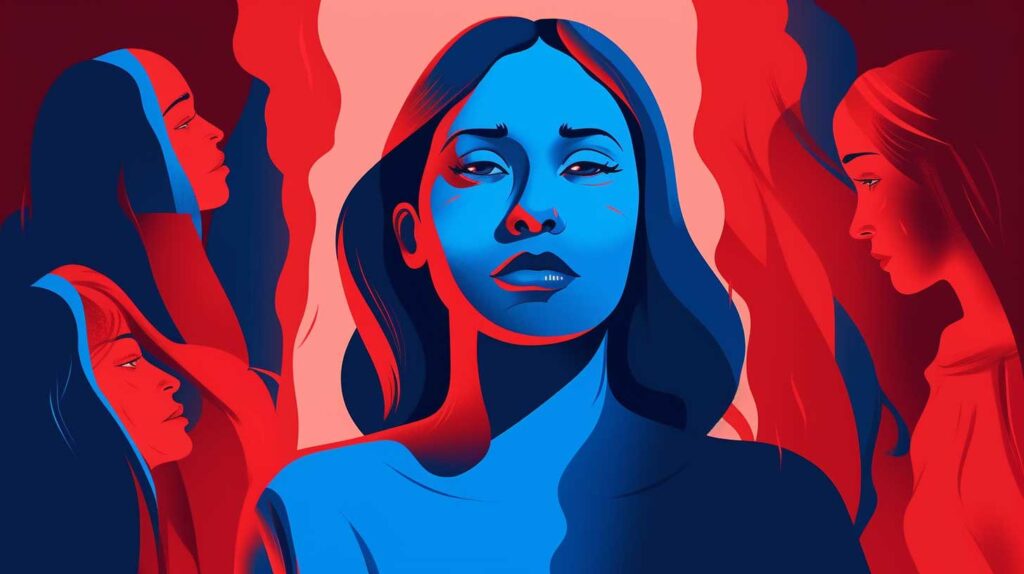 Concept illustration of women affected by restrictive abortion policies. Image credit: Nicole Smith, made with Midjourney