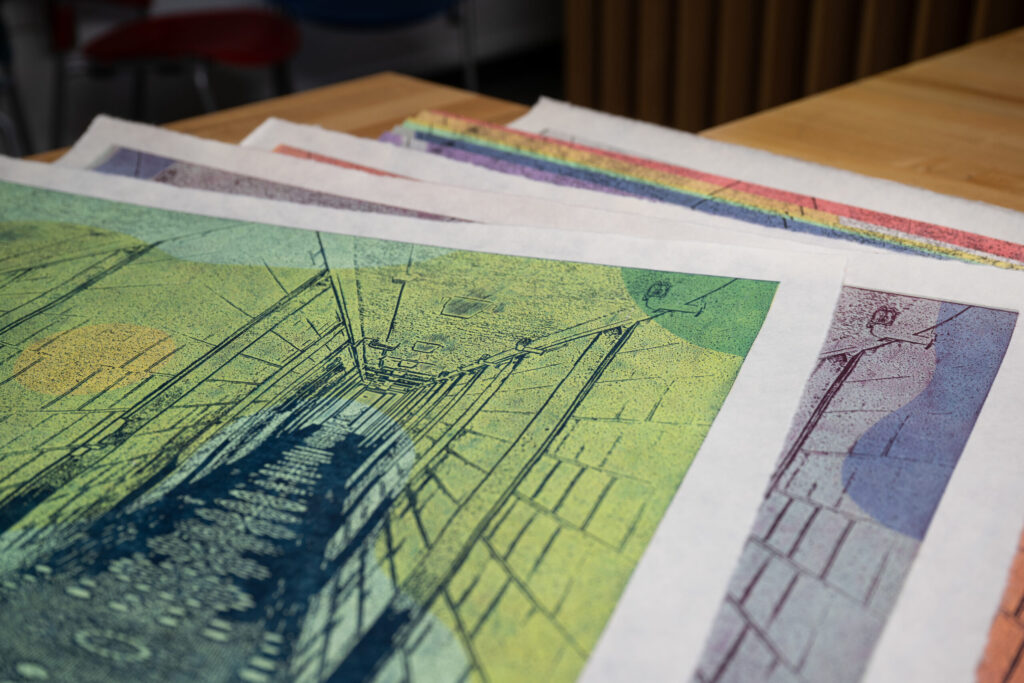 Prints by Emily Mann.