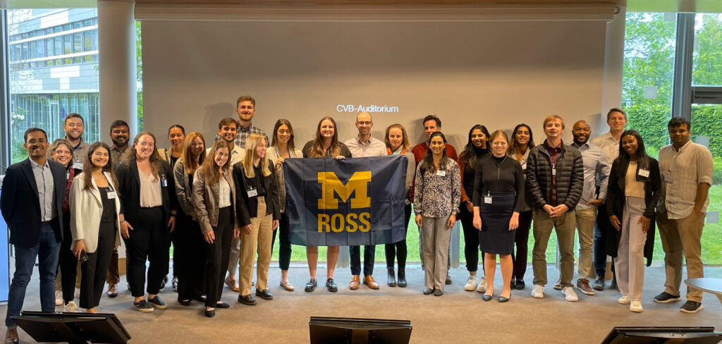 Ross School MBA students went to France to exame comparative health systems.