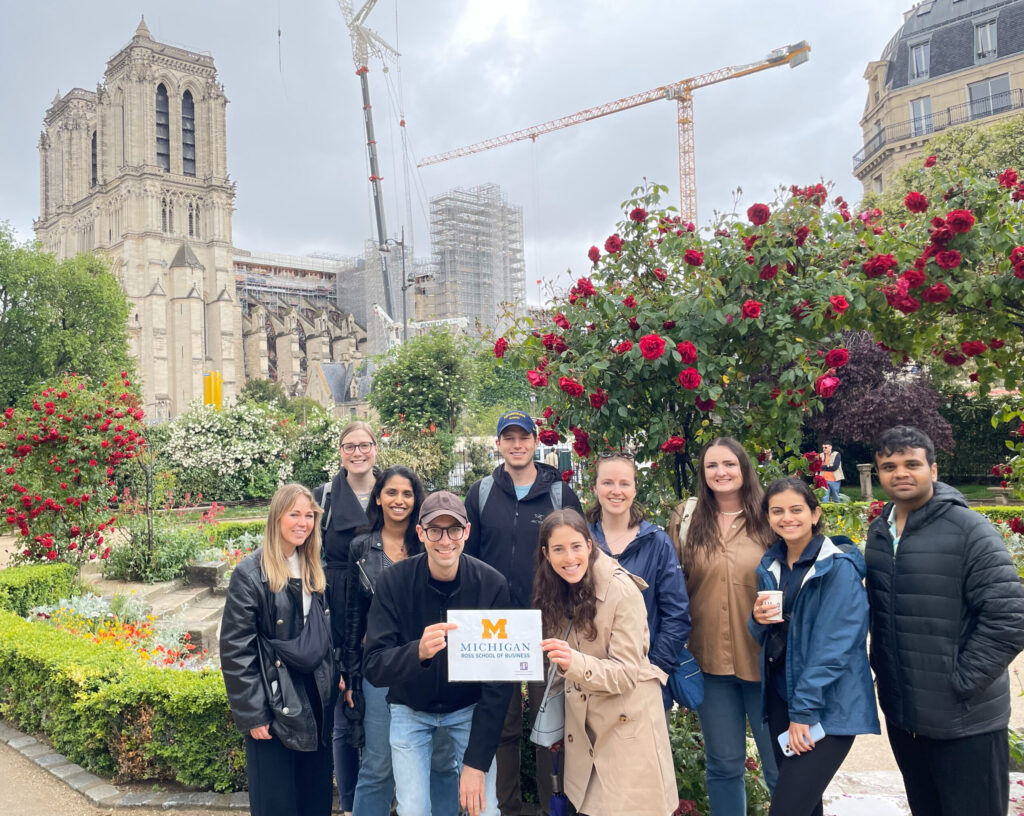 Ross School MBA students went to France to exame comparative health systems.