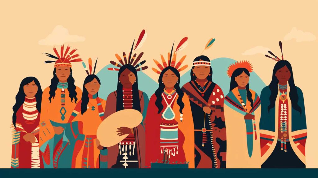Concept illustration of indigenous people. Image credit: Nicole Smith