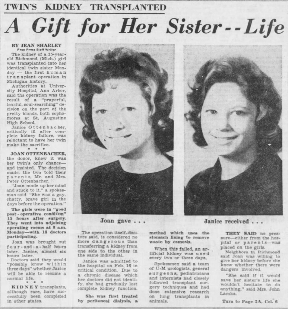 An image of an old newspaper article.