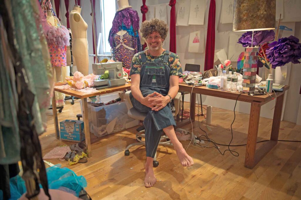 Artist and creative provocateur Machine Dazzle awarded the 2024 Roman J Witt Residency with the U-M Museum of Art and the Stamps School of Art & Design. His solo exhibition "Machine Dazzle: Ouroboros" will open at UMMA on March 14, 2024. Image credit: Amy Touchette