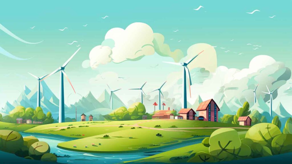 Concept illustration of alternative energy. Image credit: Nicole Smith, made with Midjourney