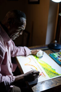 Richard Phillips became an artist while in prison. Image credit: Eric Bronson, Michigan Photography