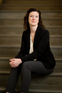 U-M Innocence Clinic clinical fellow Elizabeth Cole. Image credit: Eric Bronson, Michigan Photography