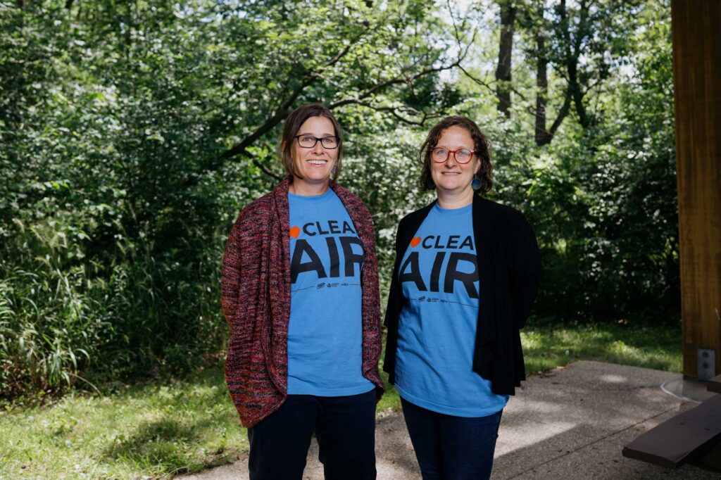 EHRA co-founders Carmel Price, UM-Dearborn associate professor of sociology, and Natalie Sampson, associate professor of public health at UM-Dearborn. Image credit: Erin Kirkland, Michigan Photography