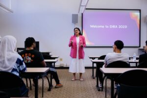 Students interact directly with policymakers such as U.S. Rep. Rashida Tlaib, community members, environmental justice advocates and experts in the field. Image credit: Erin Kirkland, Michigan Photography