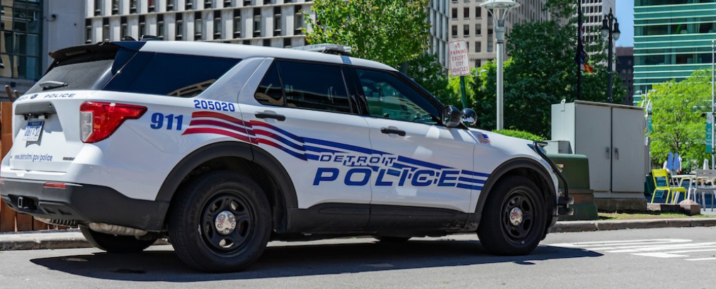 A Detroit Police car. Image courtesy: DMACS