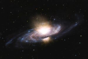 Researchers caught Markarian 817 blasting out ultra-fast winds using ESA’s X-ray telescope XMM-Newton. Lasting for around a year, the winds will have significantly affected star formation in the galaxy. The fact that the black hole at the center of the galaxy was showing rather average activity levels before producing the winds suggests that ultra-fast black hole winds are much more common than previously thought. In other words, black holes and their host galaxies strongly affect each other’s evolution. Image credit: ESA (acknowledgement: work performed by ATG under contract to ESA)